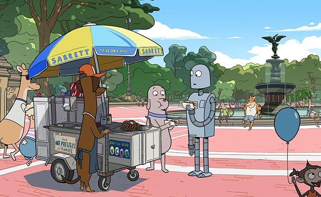 Kép a Robotálmok (Robot Dreams) című animációs filmből