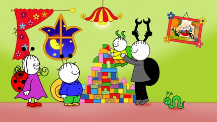 Kép a Bogyó és Babóca 3. – Játszótársak című rajzfilmsorozatból - Gömbi tornya