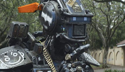 Kép a Chappie című robotos filmből